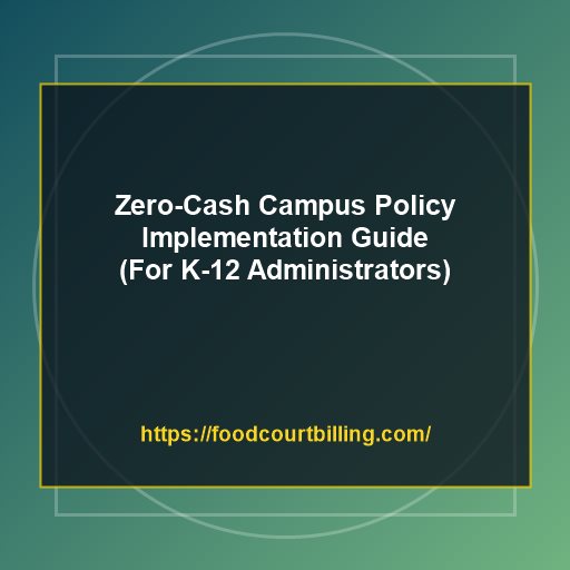 How to Implement a Zero-Cash Campus Policy: A Step-by-Step Guide for K-12 School Administrators