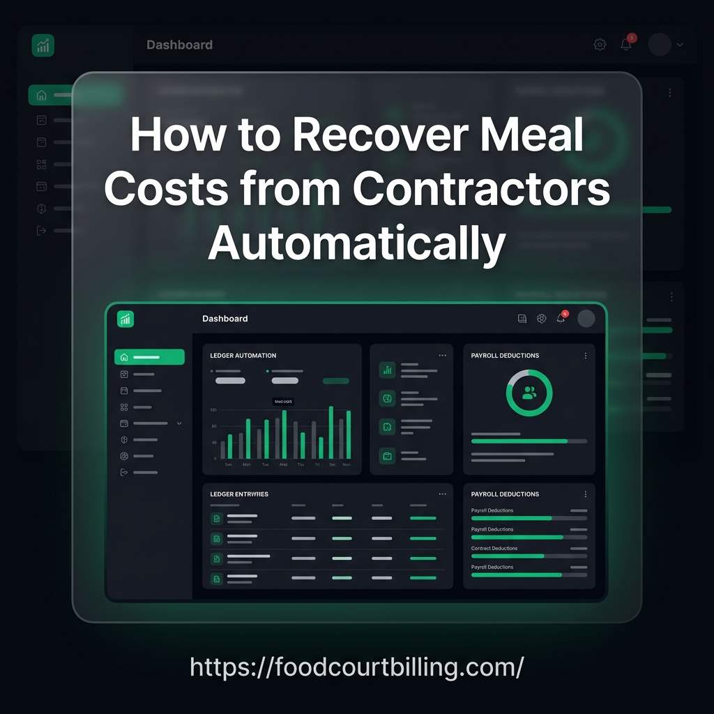 How to Recover Meal Costs from Contractors Automatically