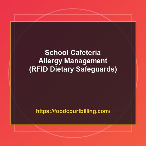School Cafeteria Allergy Management: How RFID Meal Cards Prevent Food Contamination and Protect Students