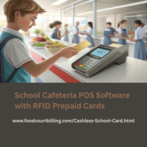 School Cafeteria POS Software with RFID Prepaid Cards