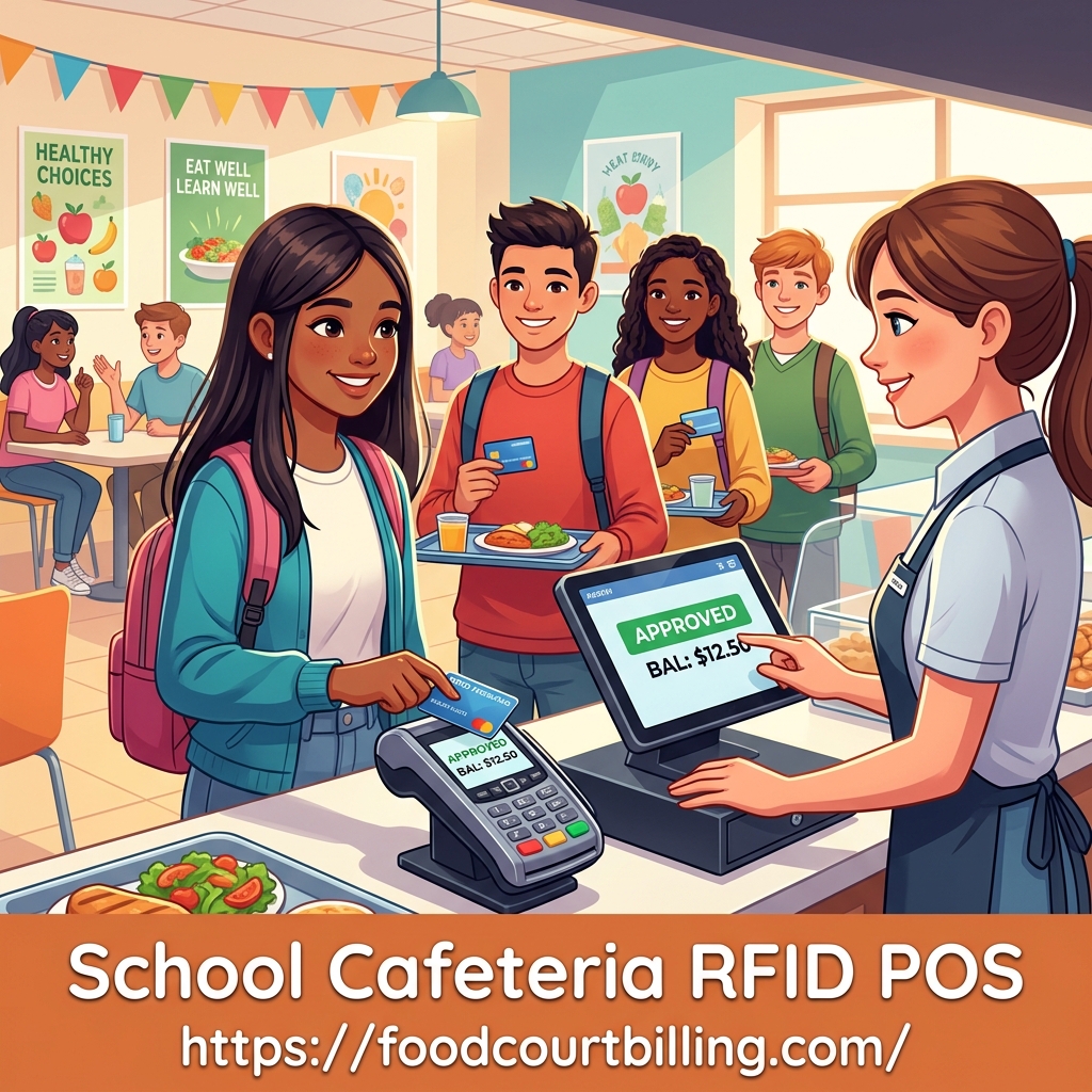 RFID Prepaid Card POS System for School Cafeterias